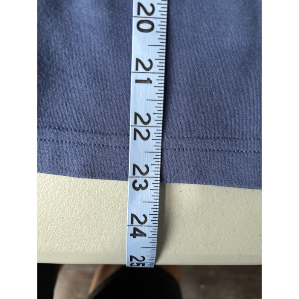 Peruvian Connection Blue Long Sleeve Pima Cotton Shirt Comfy Basic Top Large - Picture 6 of 7